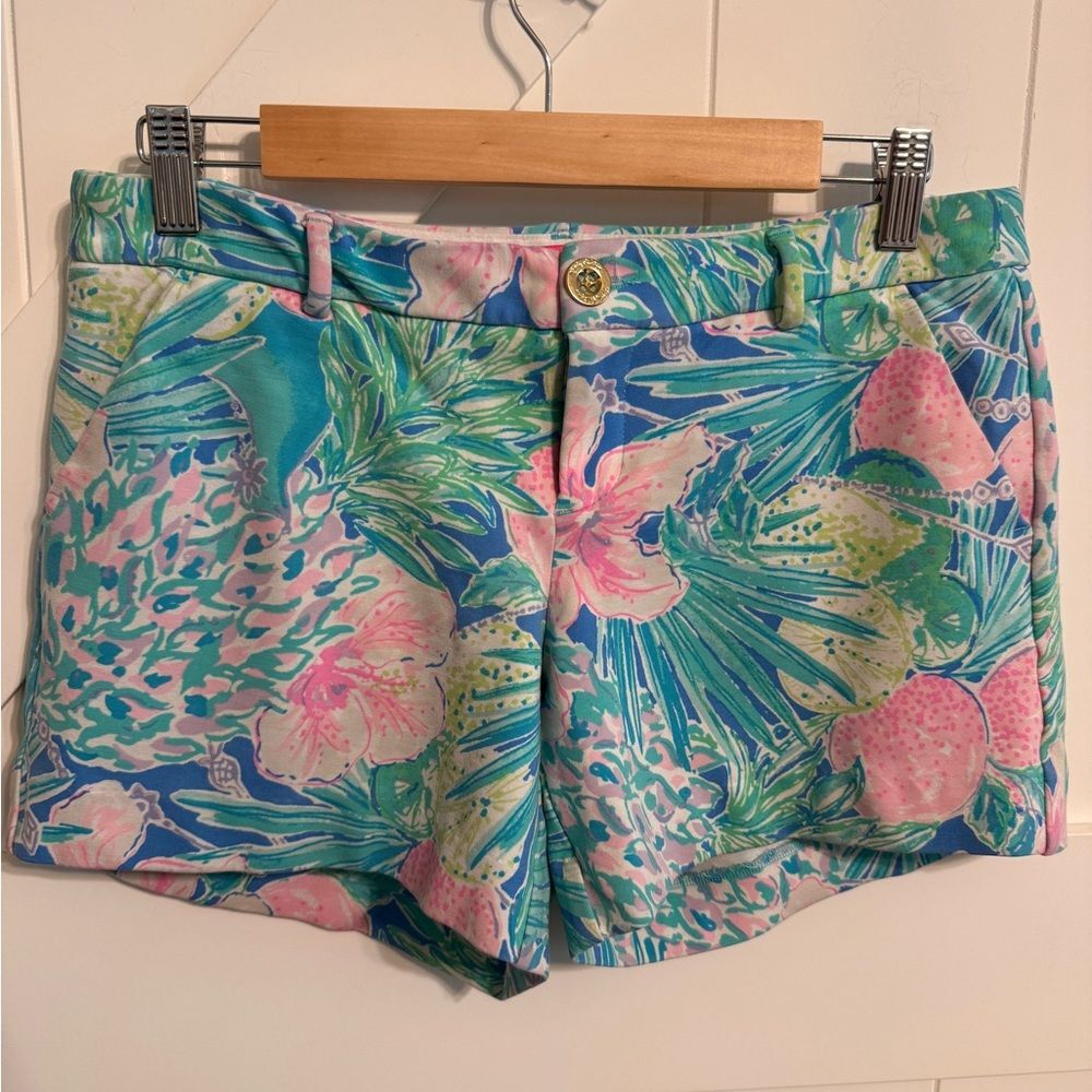 Lilly Pulitzer Tropical Floral Women's Shorts Size 6 Vacation Beach